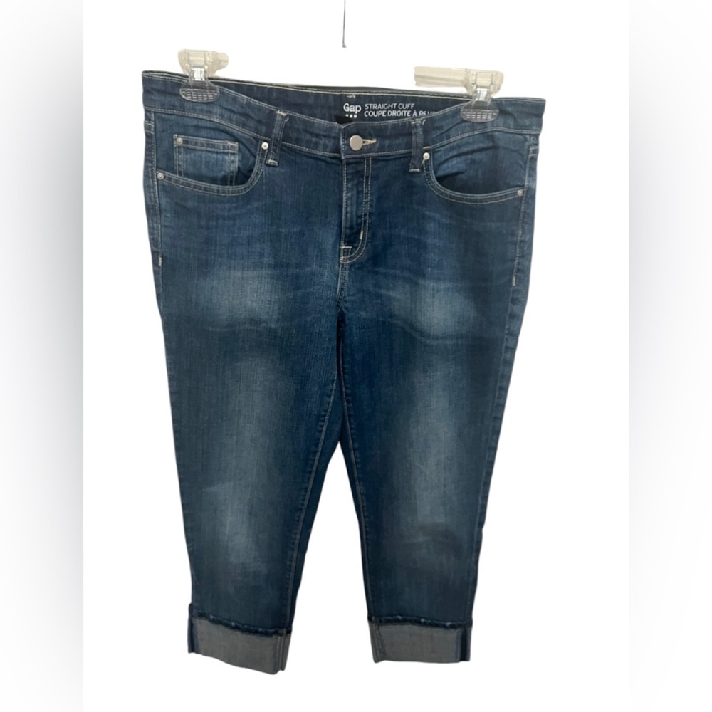 Gap brand straight cuffed jeans. Size 12.